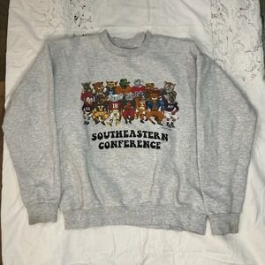 Southeastern Conference SEC Sweatshirt Unisex Small Football Graphic Vintage